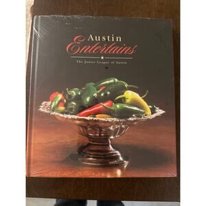 Austin Cookbook Hardcover Entertains junior league Vtg Cookbook SEALED